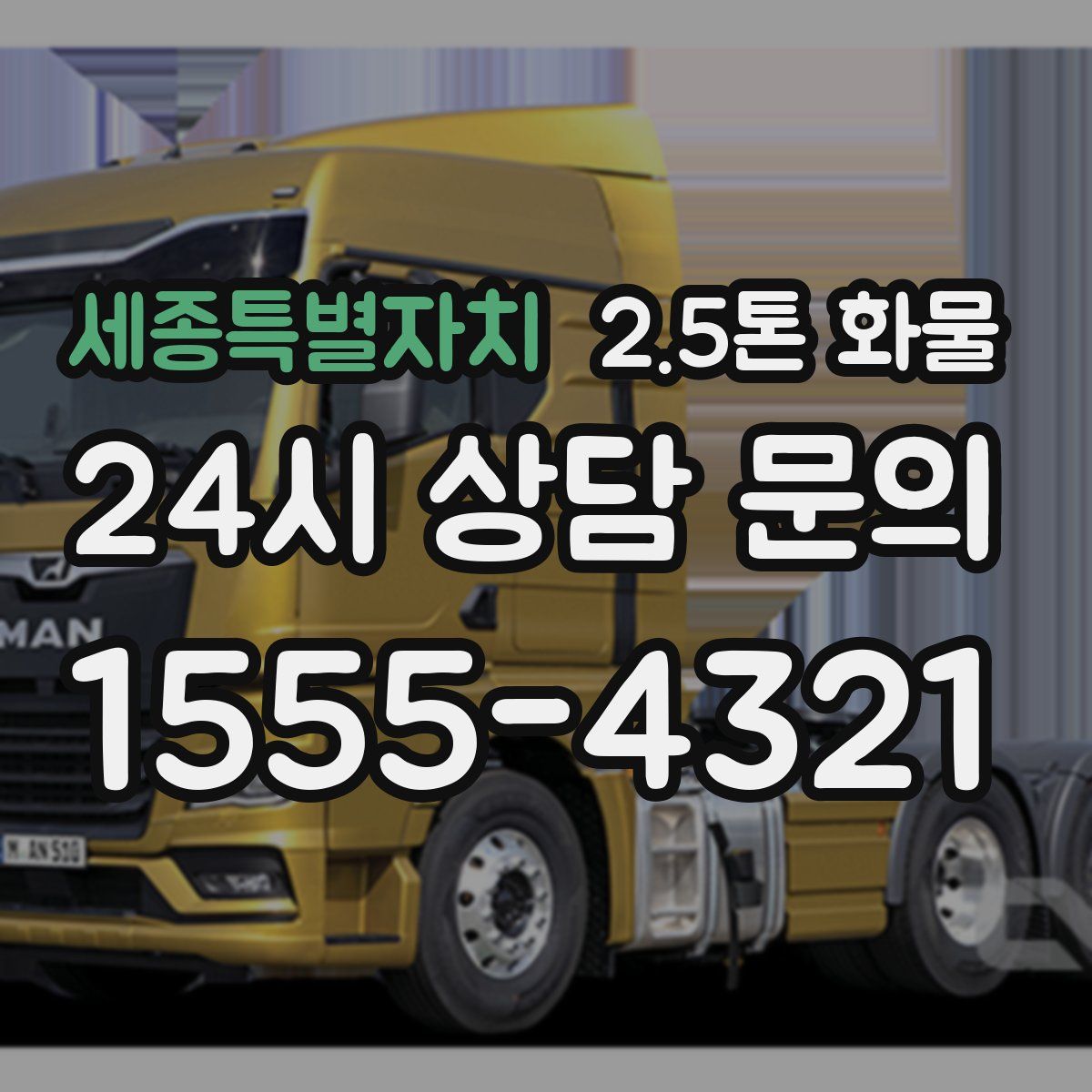 세종특별자치 2.5톤 화물