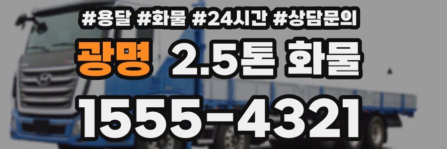 광명 2.5톤 화물