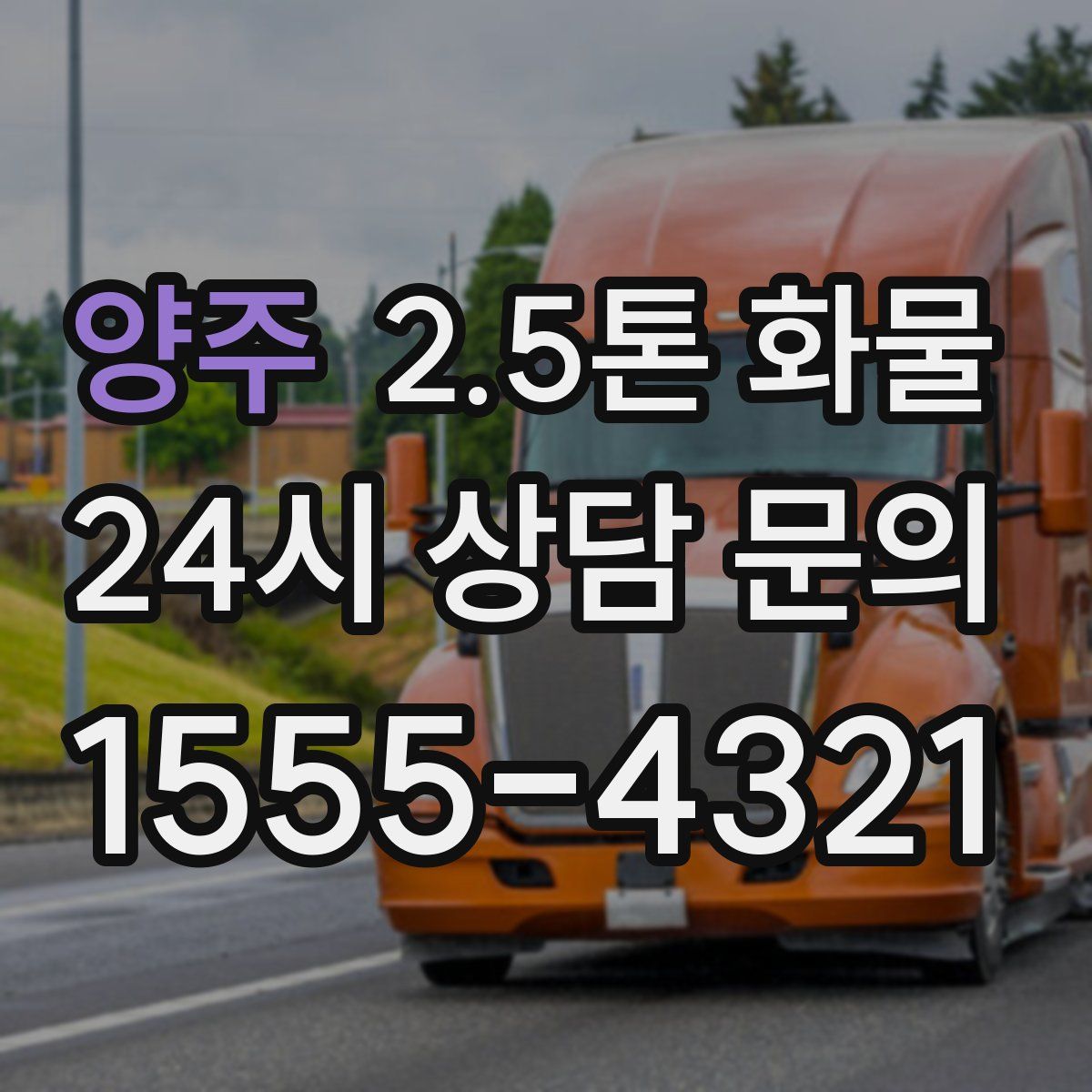 양주 2.5톤 화물