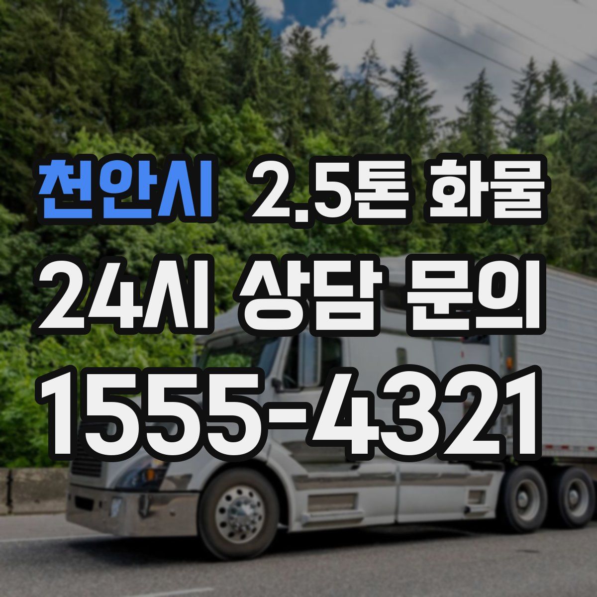 천안시 2.5톤 화물