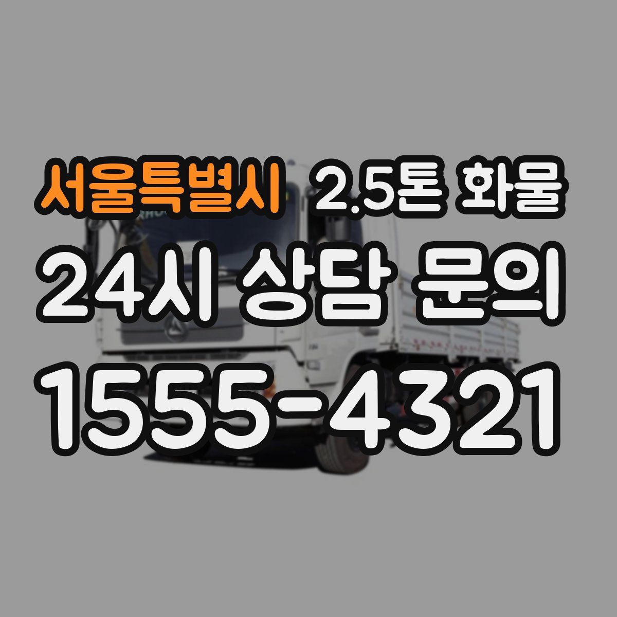 서울특별시 2.5톤 화물