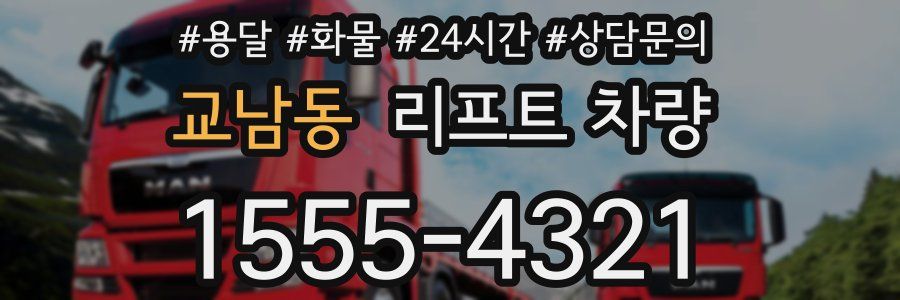 교남동 리프트 차량