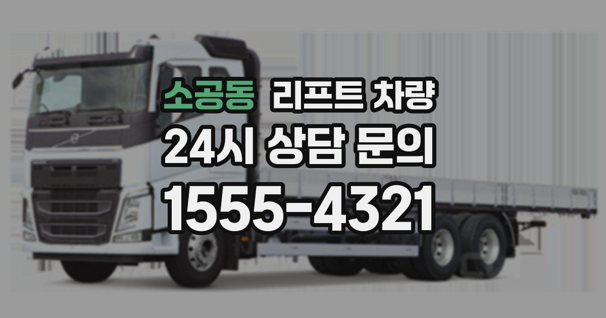 소공동 리프트 차량