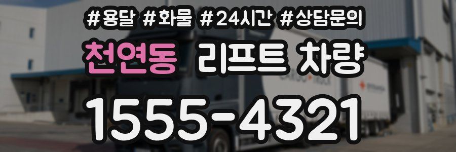 천연동 리프트 차량