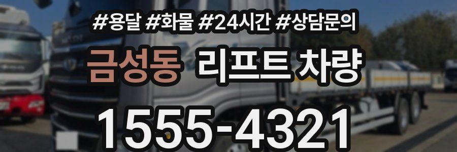 금성동 리프트 차량