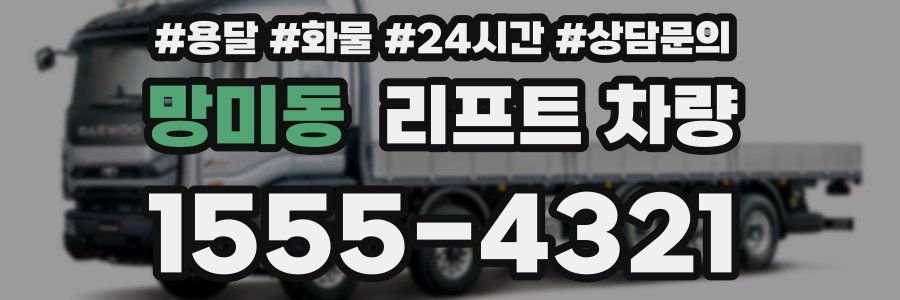 망미동 리프트 차량