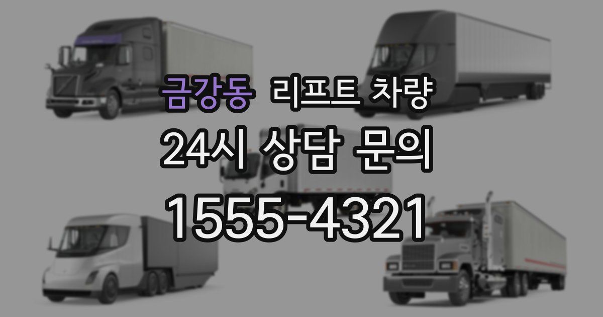 금강동 리프트 차량