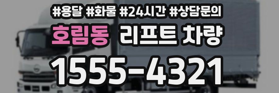 호림동 리프트 차량