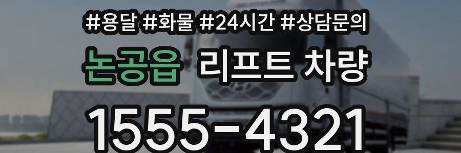 논공읍 리프트 차량