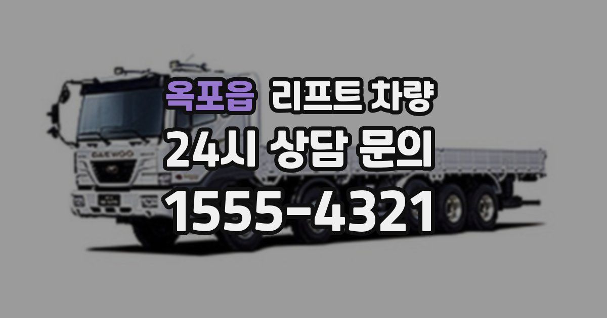 옥포읍 리프트 차량
