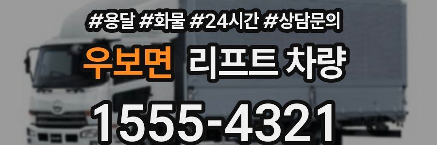 우보면 리프트 차량