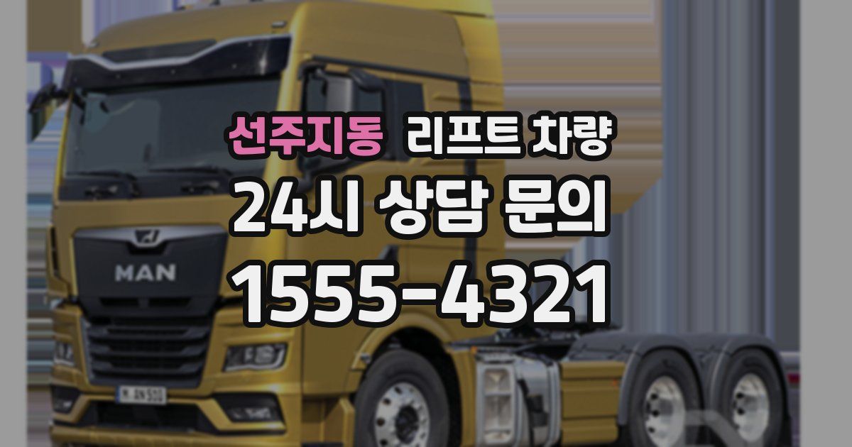 선주지동 리프트 차량