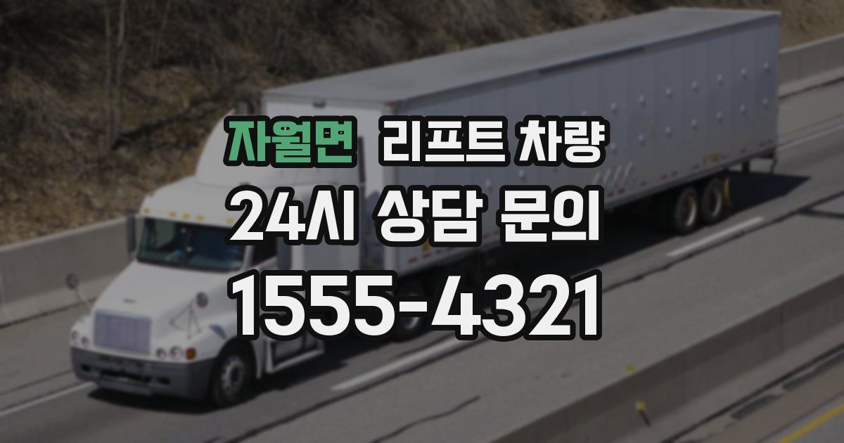 자월면 리프트 차량