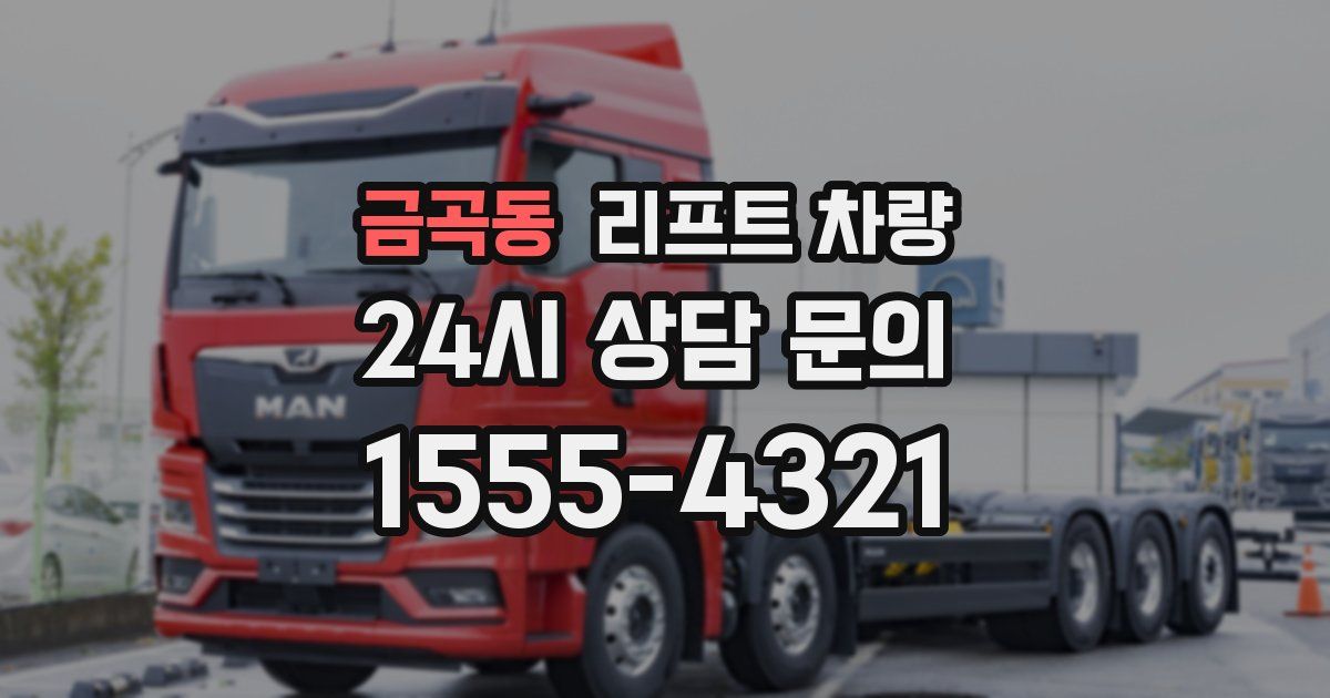 금곡동 리프트 차량