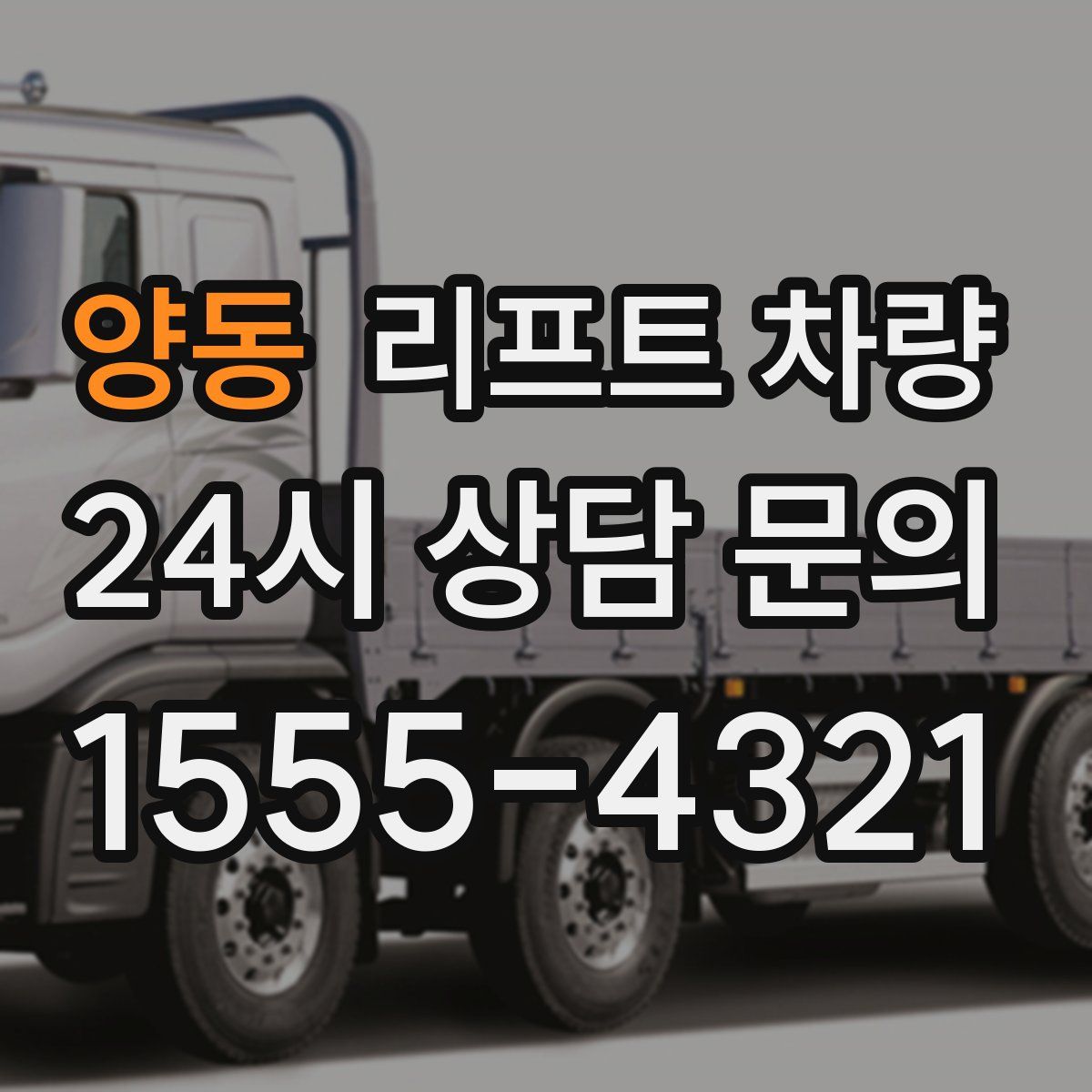 양동 리프트 차량