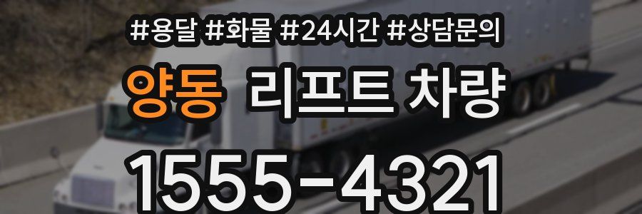 양동 리프트 차량