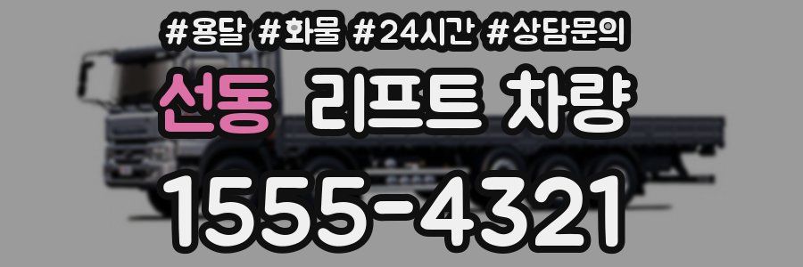 선동 리프트 차량