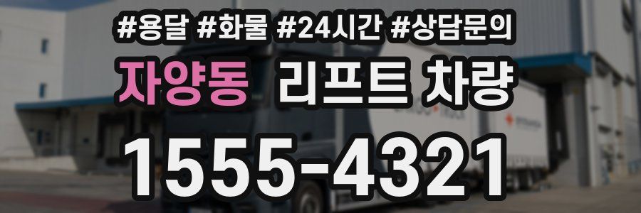 자양동 리프트 차량