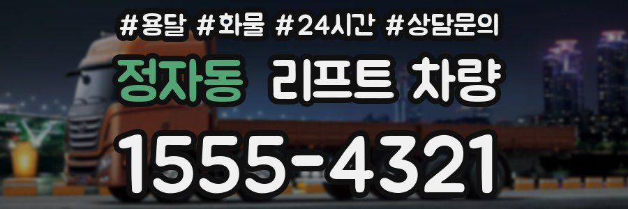 정자동 리프트 차량