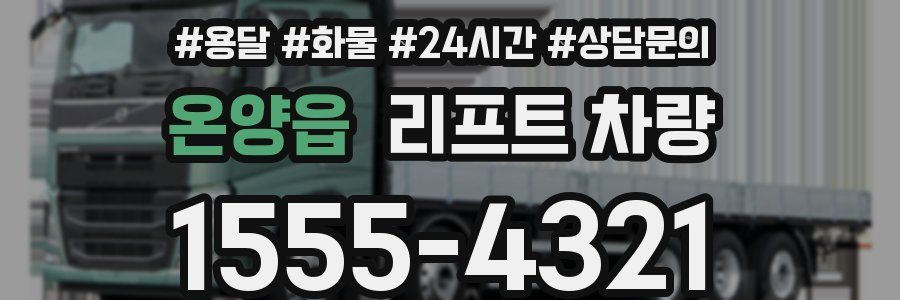 온양읍 리프트 차량