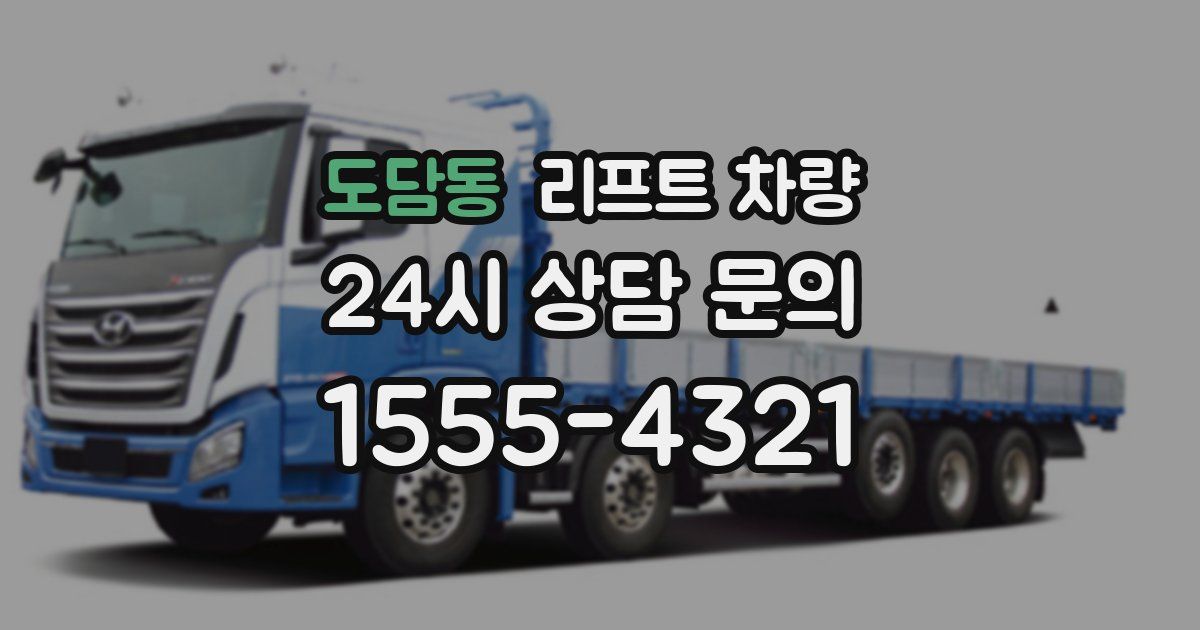 도담동 리프트 차량