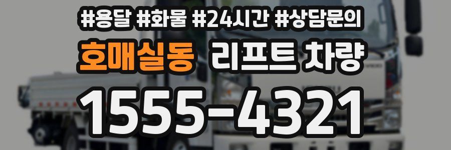 호매실동 리프트 차량