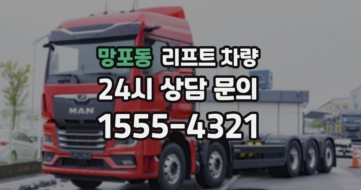 망포동 리프트 차량