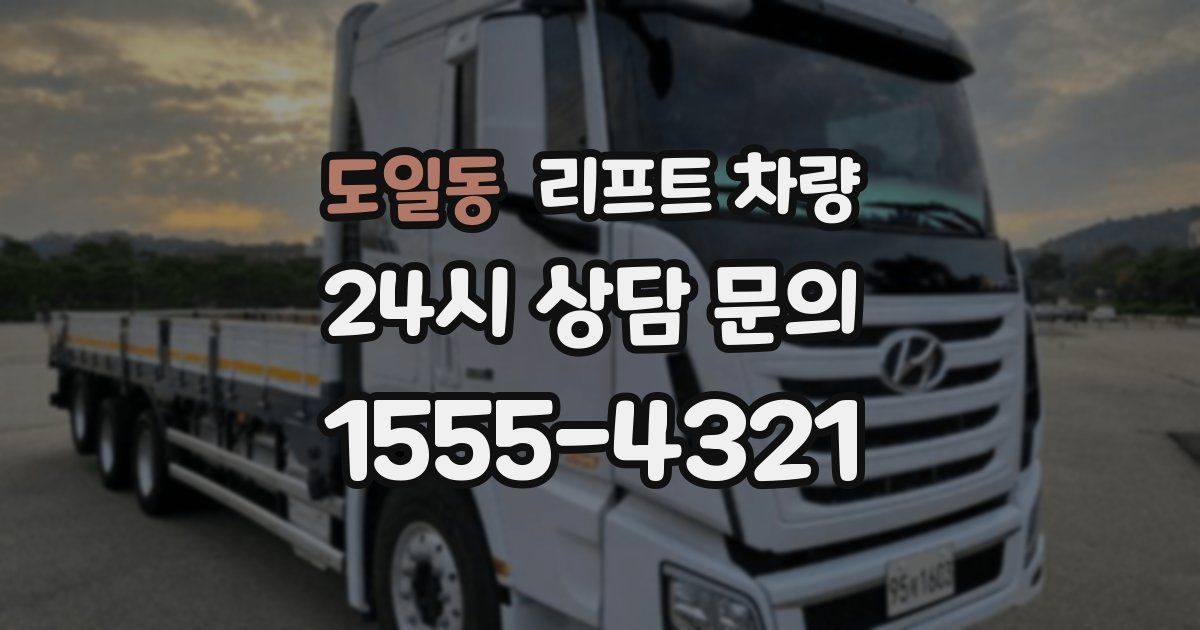 도일동 리프트 차량