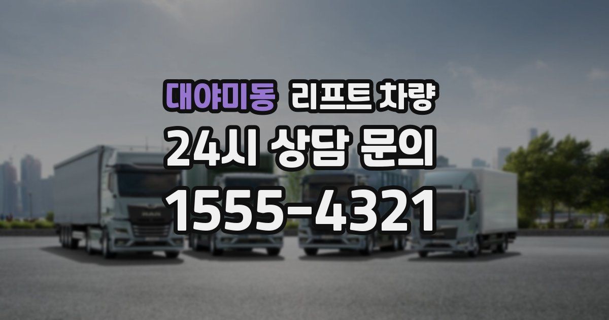 대야미동 리프트 차량