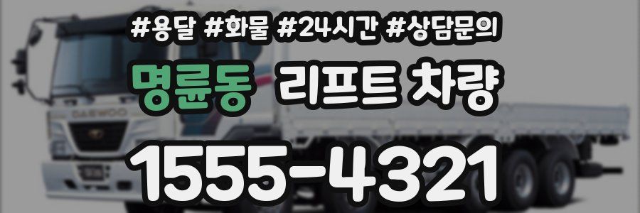 명륜동 리프트 차량