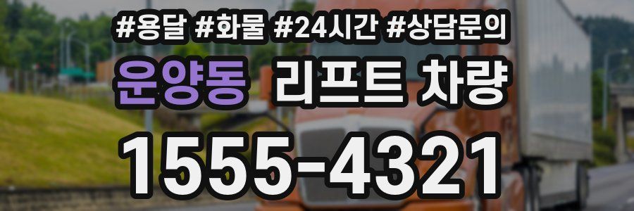 운양동 리프트 차량