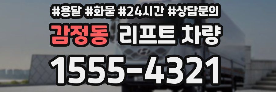 감정동 리프트 차량