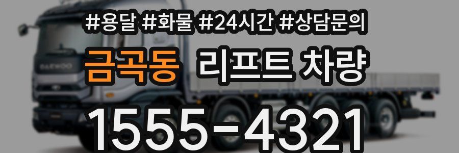 금곡동 리프트 차량