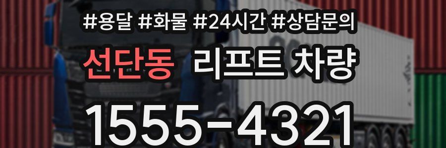 선단동 리프트 차량