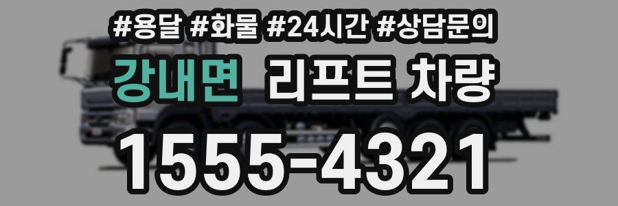 강내면 리프트 차량