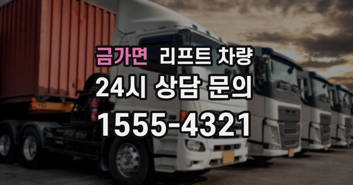 금가면 리프트 차량
