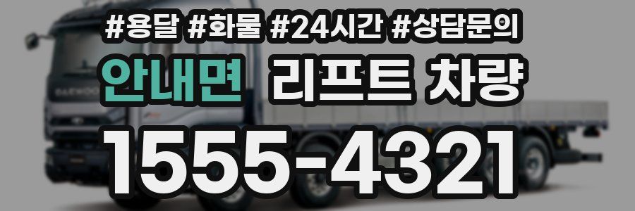 안내면 리프트 차량