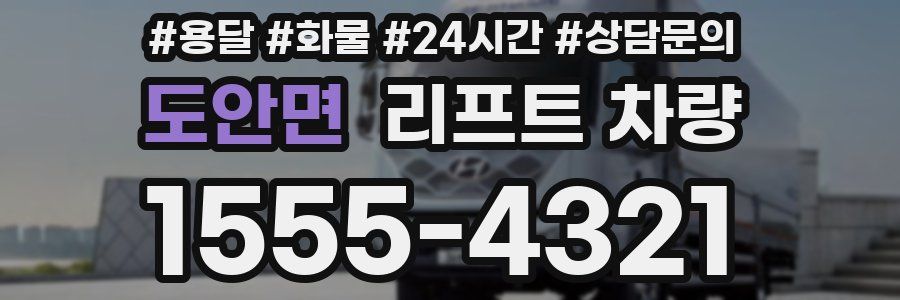 도안면 리프트 차량