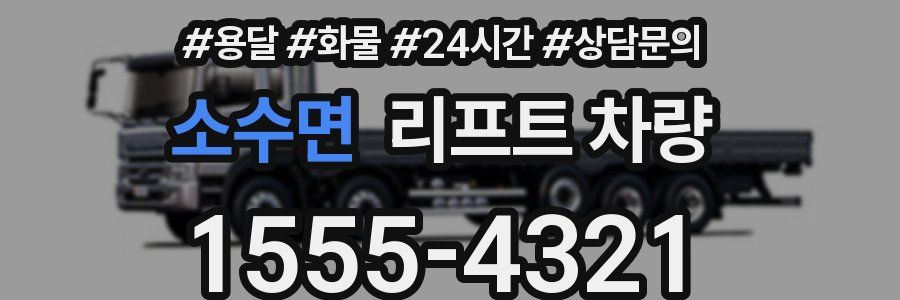 소수면 리프트 차량
