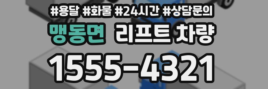 맹동면 리프트 차량