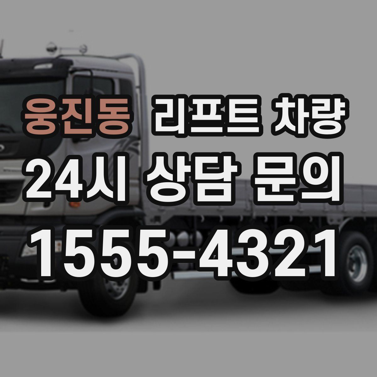 웅진동 리프트 차량