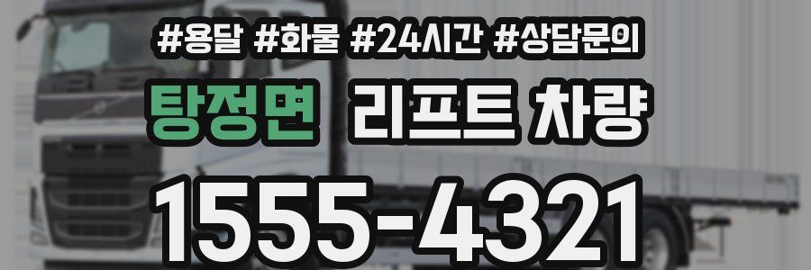 탕정면 리프트 차량