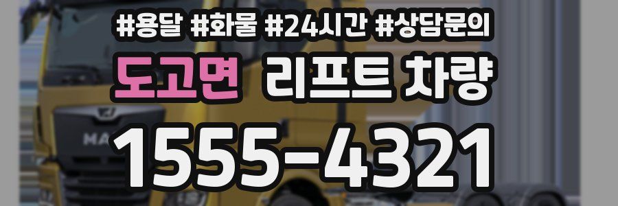 도고면 리프트 차량