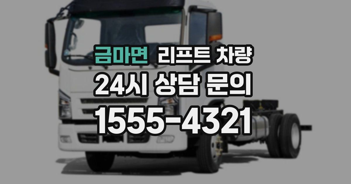 금마면 리프트 차량