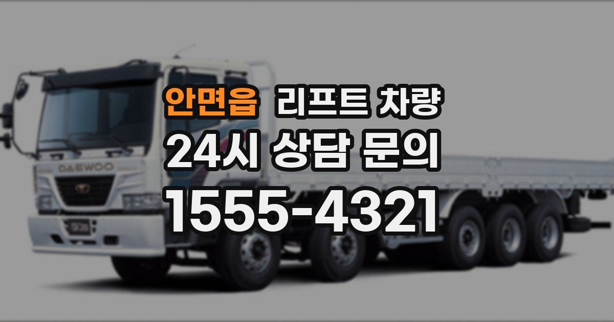 안면읍 리프트 차량