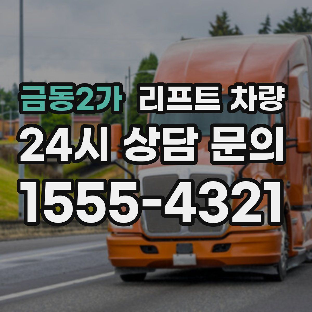 금동2가 리프트 차량