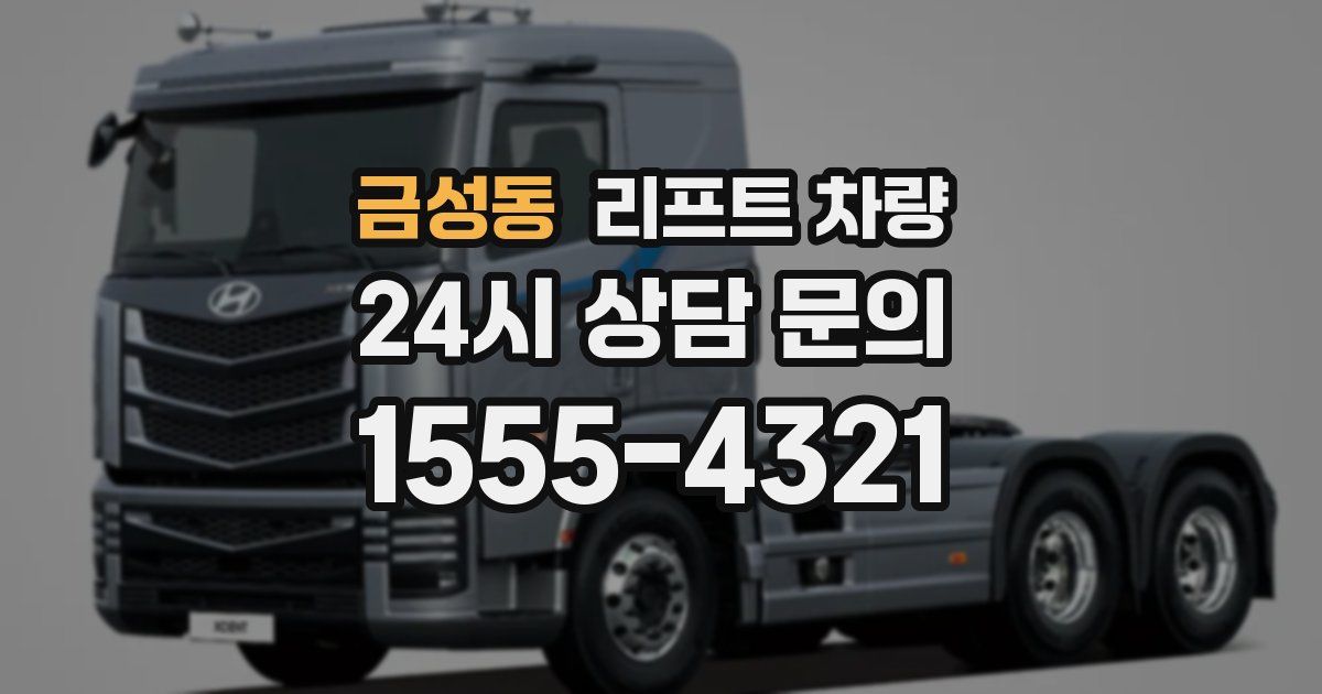 금성동 리프트 차량