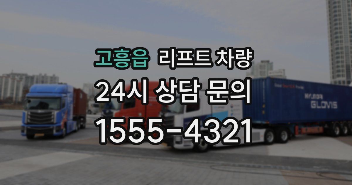 고흥읍 리프트 차량