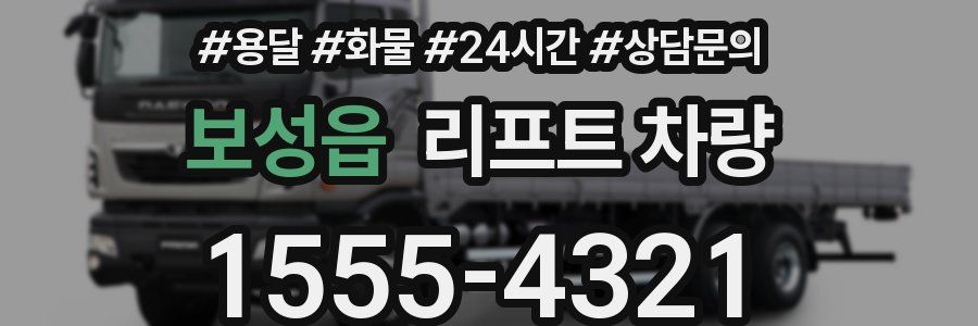 보성읍 리프트 차량