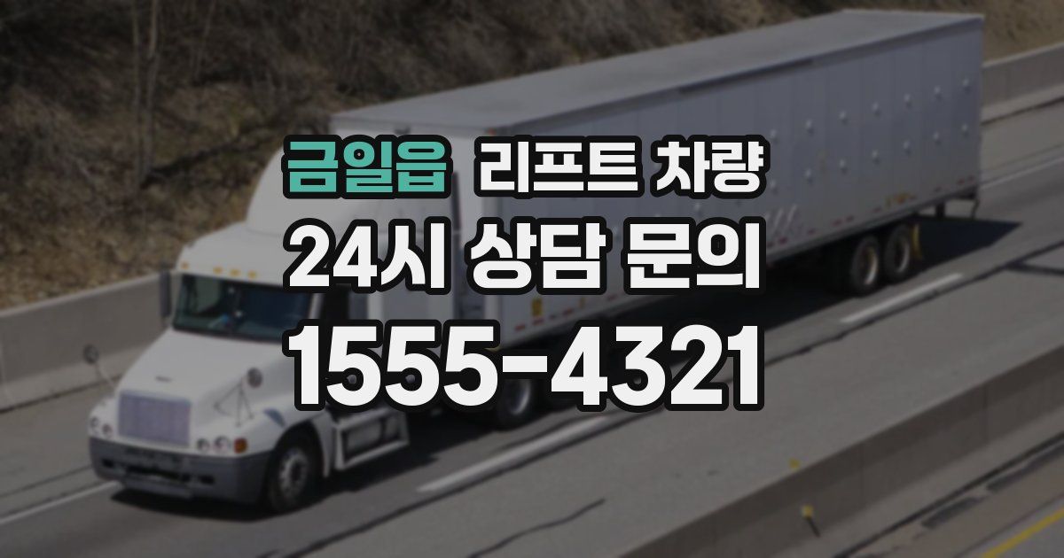금일읍 리프트 차량